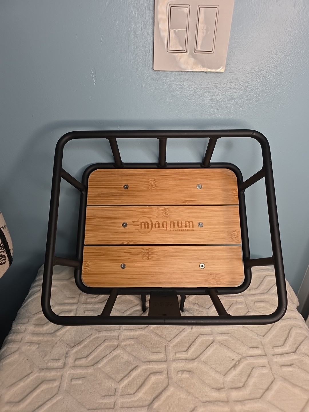 Magnum Aluminum-Welded Electric Bike Basket, Front Carrier Rack