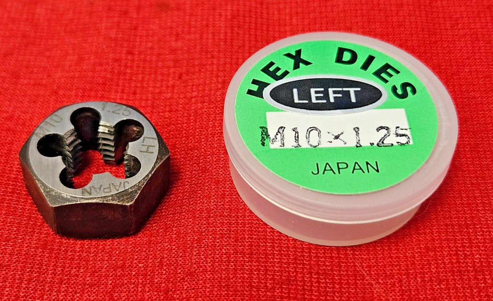 M10 X 1.25 10MM LEFT HAND x .75" Hex Rethread Die Alfa MHD70761L CS LH Metric