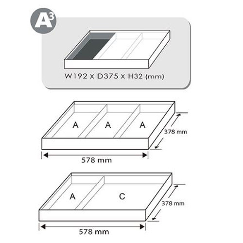 TOPTUL GEA1001 Trolley Tool Insert