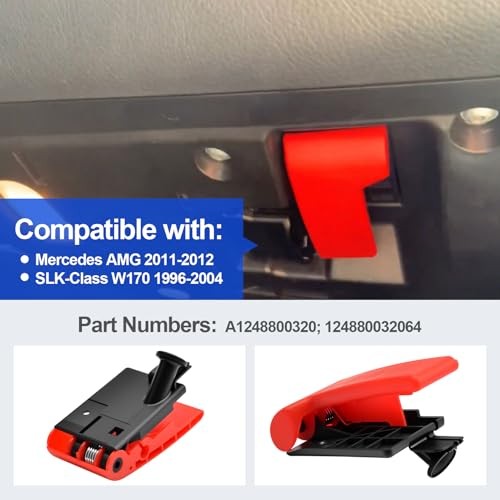 Hood Latch Release Pull Handle Compatible with Mercedes AMG 2011-2012 SLK