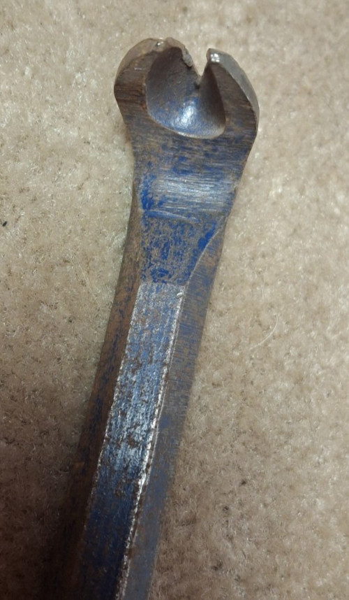 VINTAGE VAUGHAN Double End Offset Nail Puller Pry Bar 11" USA