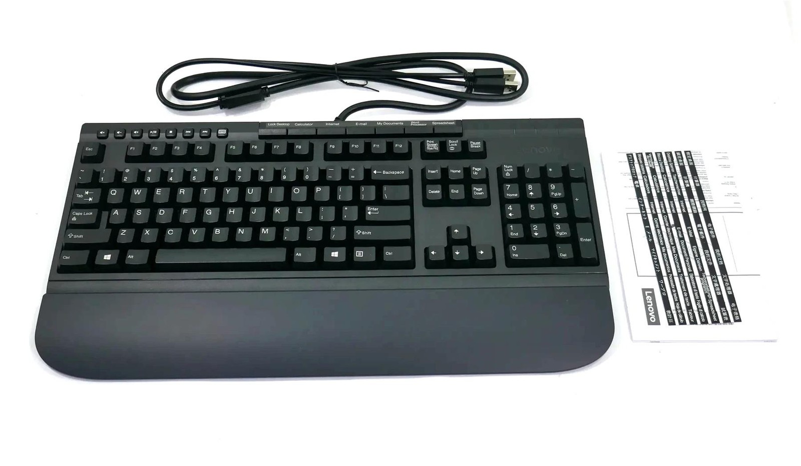Lenovo USB KBCM21 Keyboard English Black - Free shipping