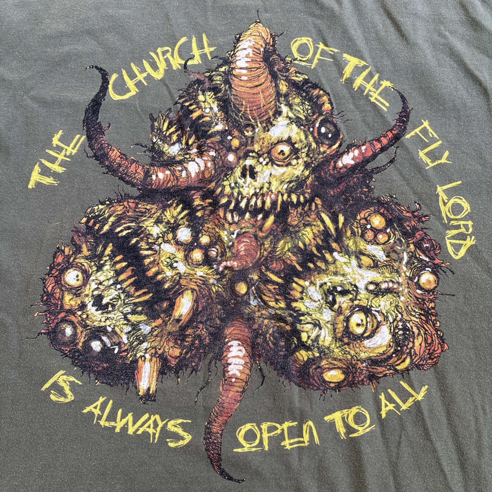 Official Warhammer The Church Of The Fly Lord is Always Open To All T-shirt XXXL