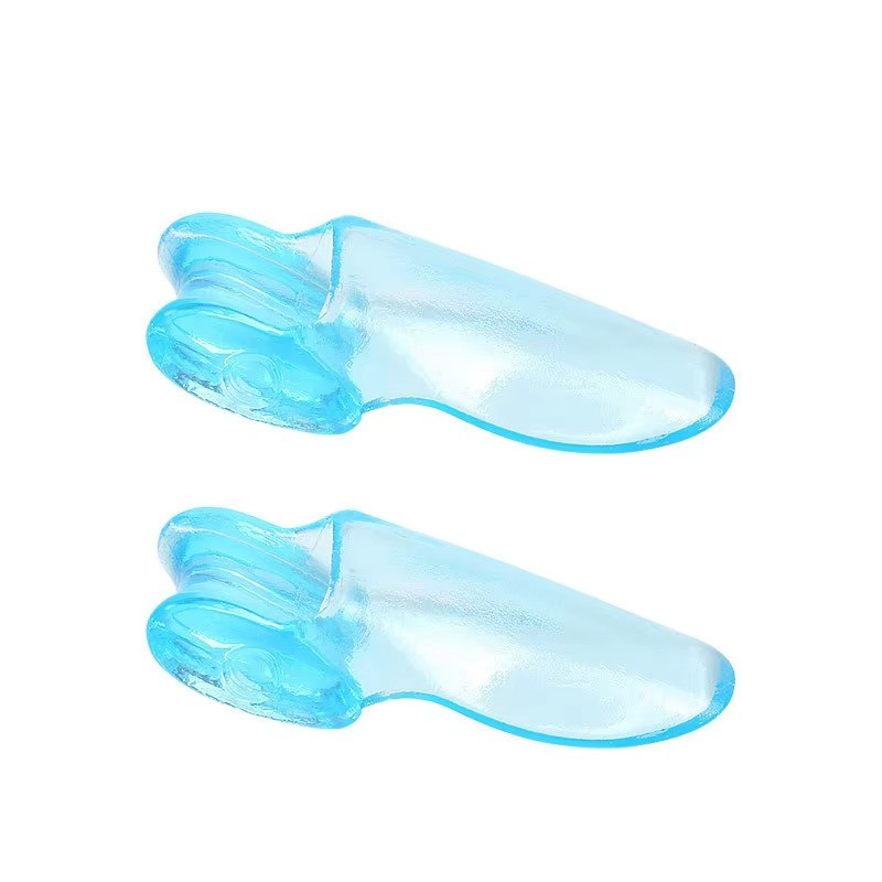 2PCS Silicone Toe Separator Sleeves Foot Alignment Cushion Blue