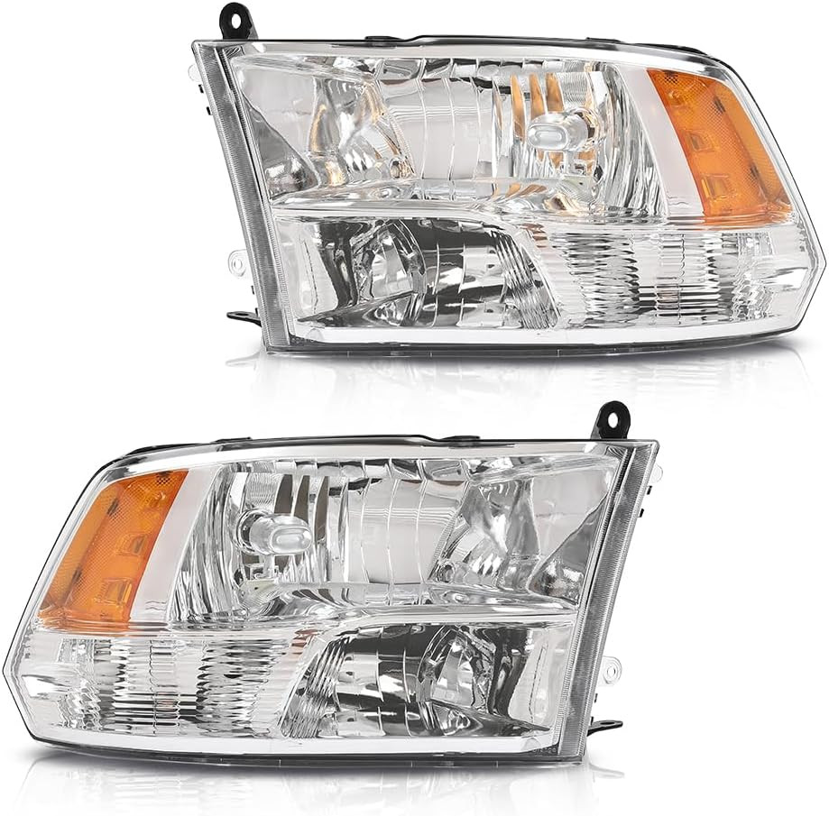 Front Headlights for 2009-2018 Dodge Ram 1500 2500 3500 Left Right Factory Style