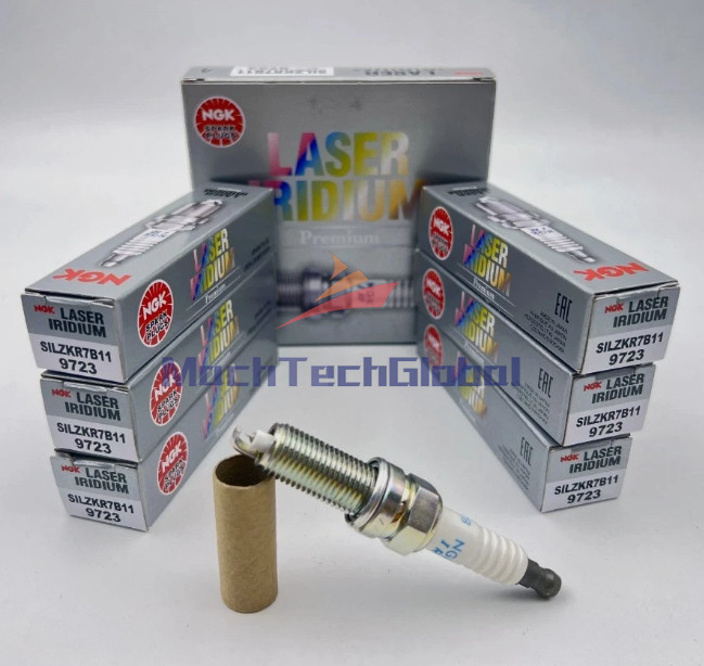 6x NGK SILZKR7B11 9723 Laser Iridium Spark Plugs For WRANGLER 2012-17 3.6L