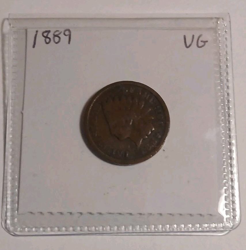 1889 INDIAN HEAD CENT VERY GOOD 1C Copper