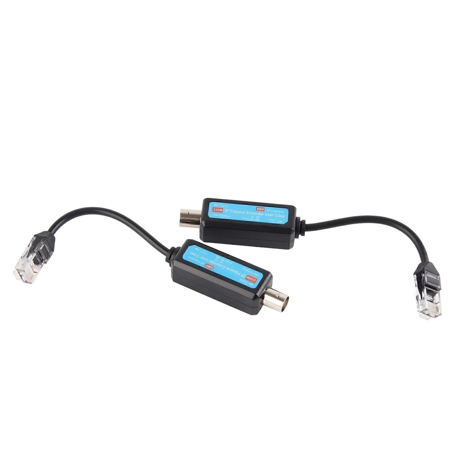 1Pair 10/100Mbps 1CH Passive IP Network Coaxial Transmitter Receiver