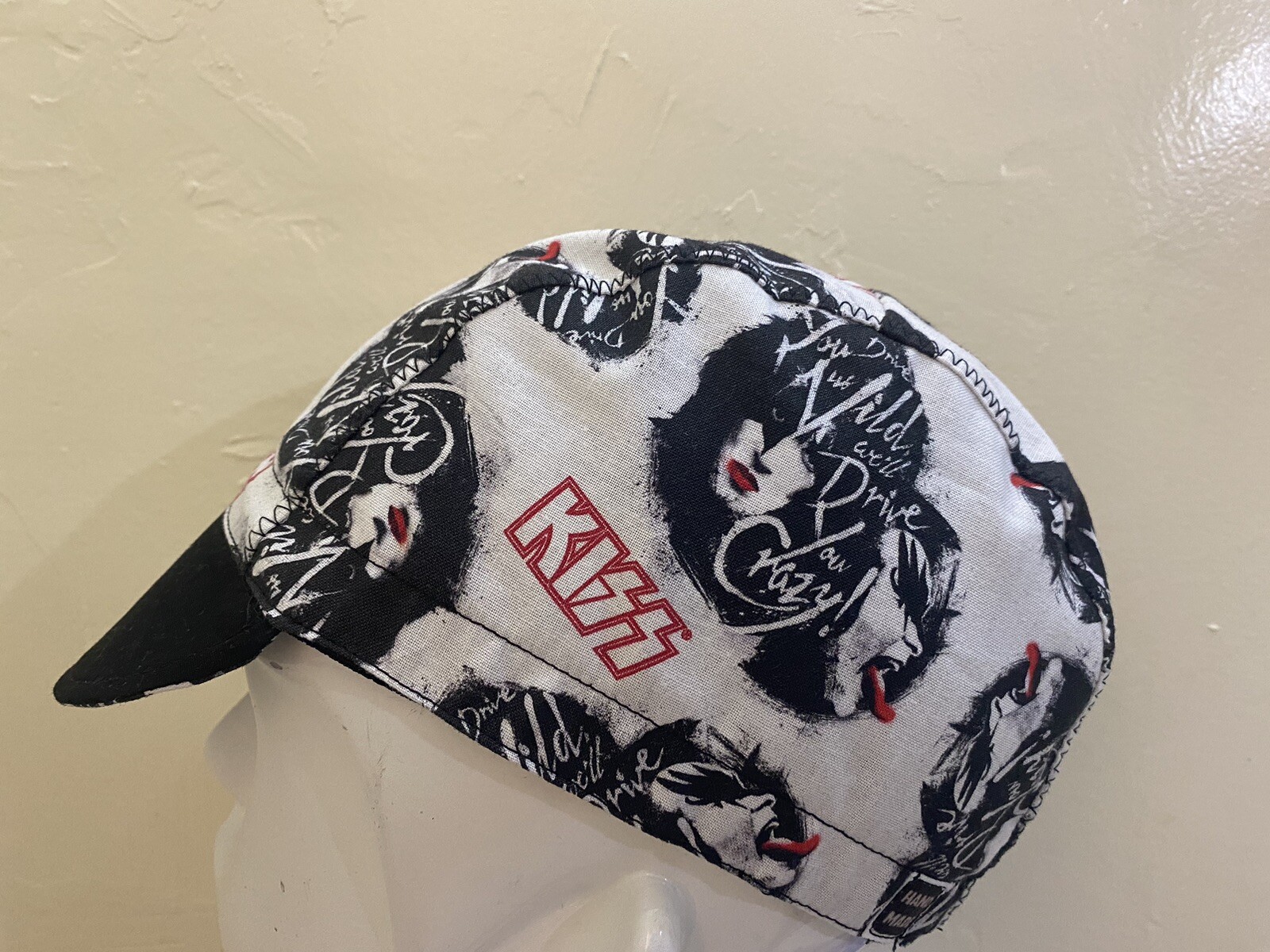 CYCLING CAP KISS BAND HANDMADE IN USA   S M L