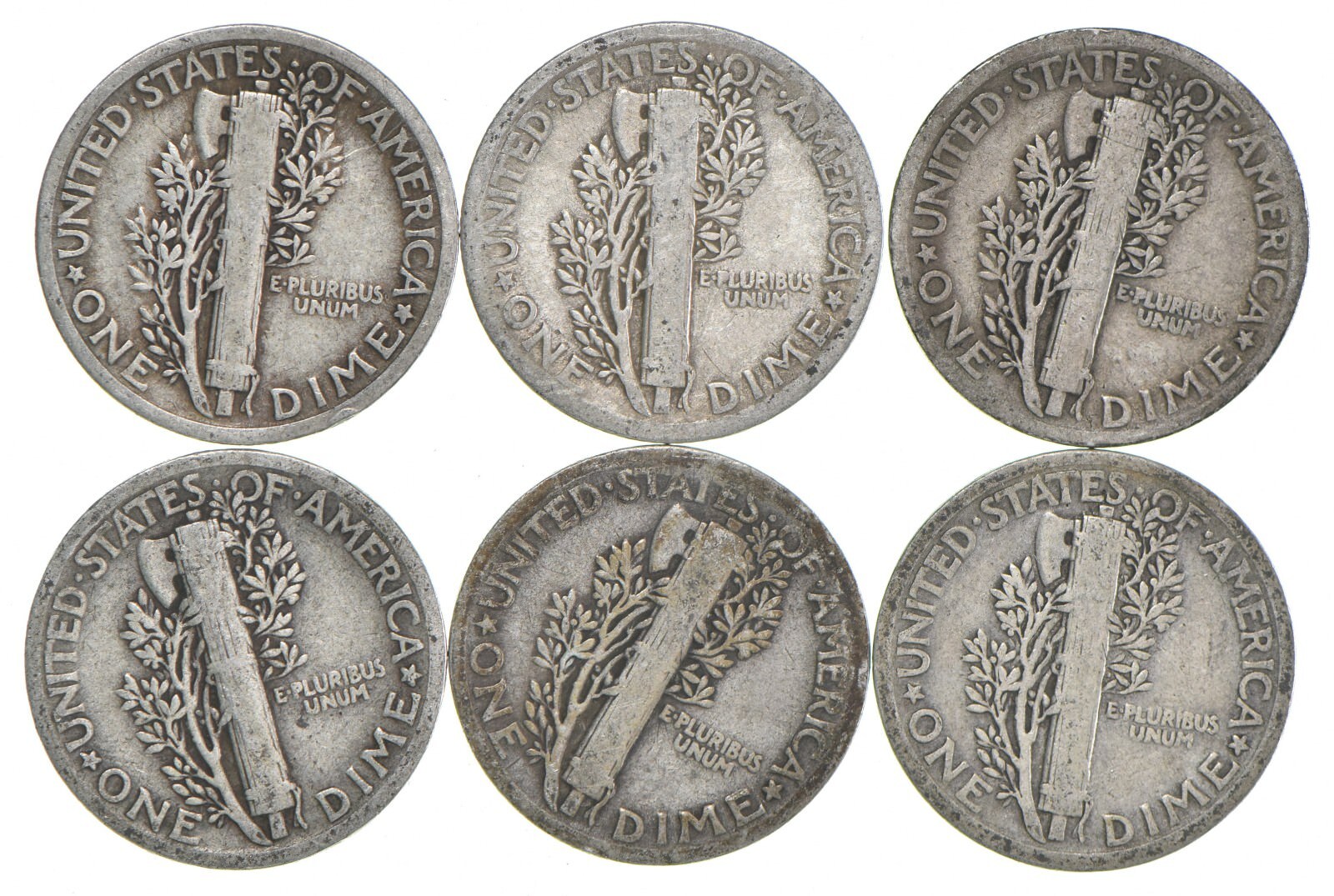 VG+ 1924 Mercury 90% Silver Dime