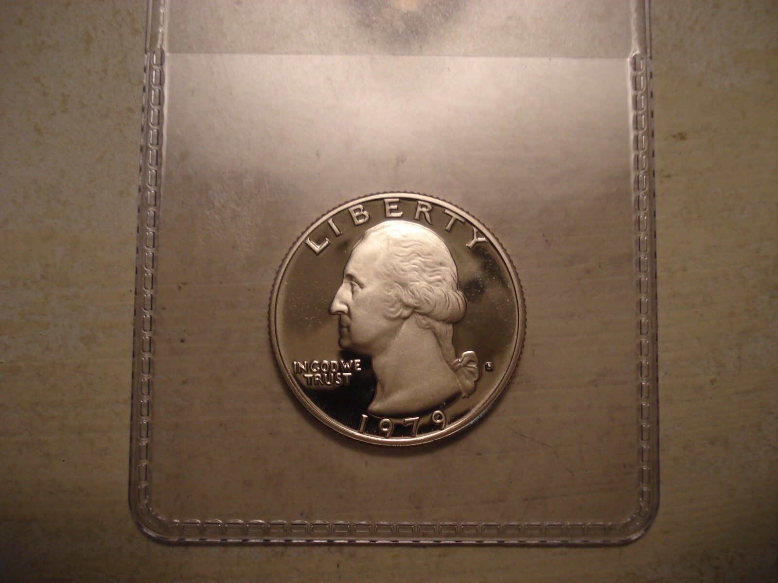 1979-S PROOF CLAD WASHINGTON QUARTER TYPE 1