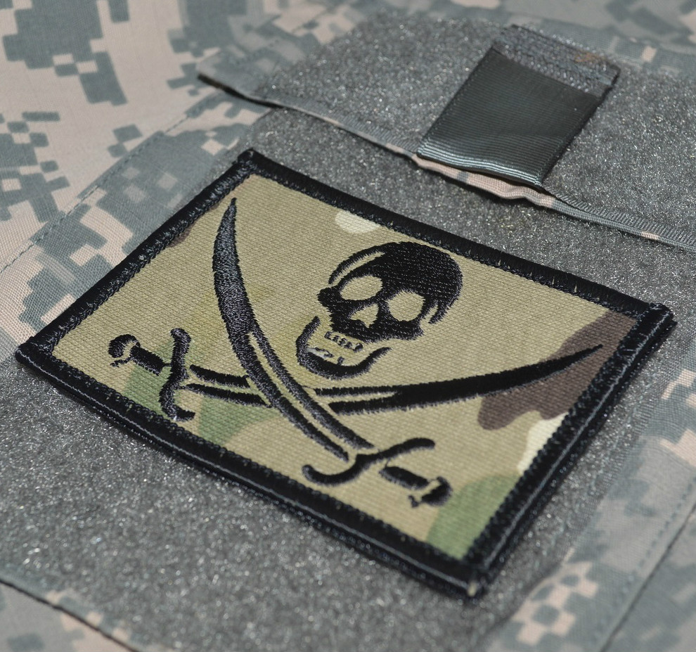 SEAL SPECIAL WARFARE GROUP OPERATOR vêlkrö PATCH" CALICO JACK SKULL CROSS BONE