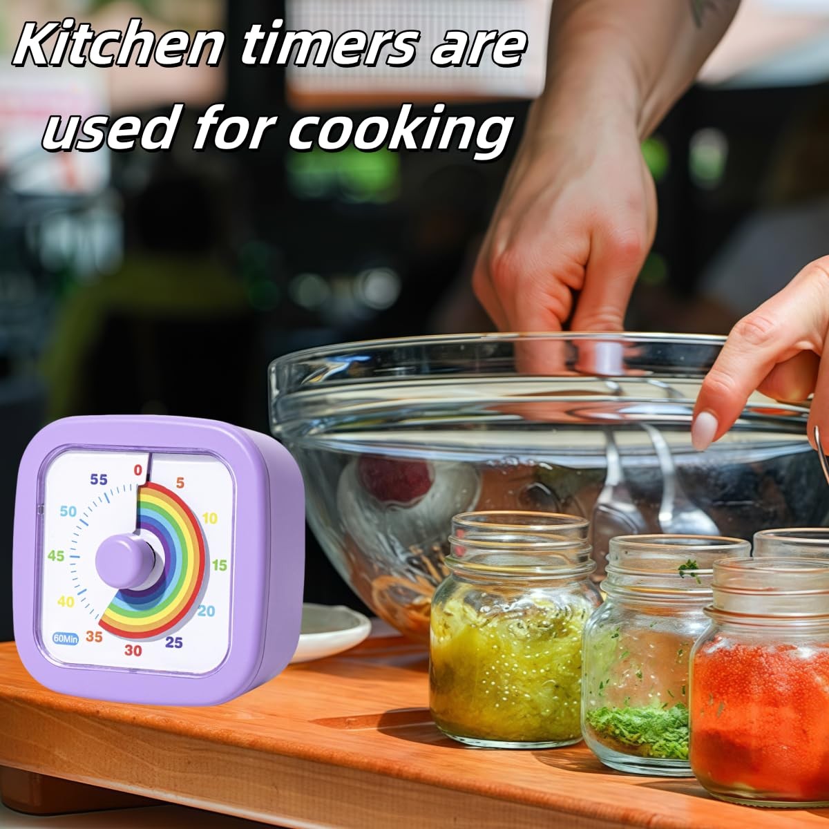 Kids Visual Timer Cute Rainbow 60 Minute Countdown Timer Time Management for...