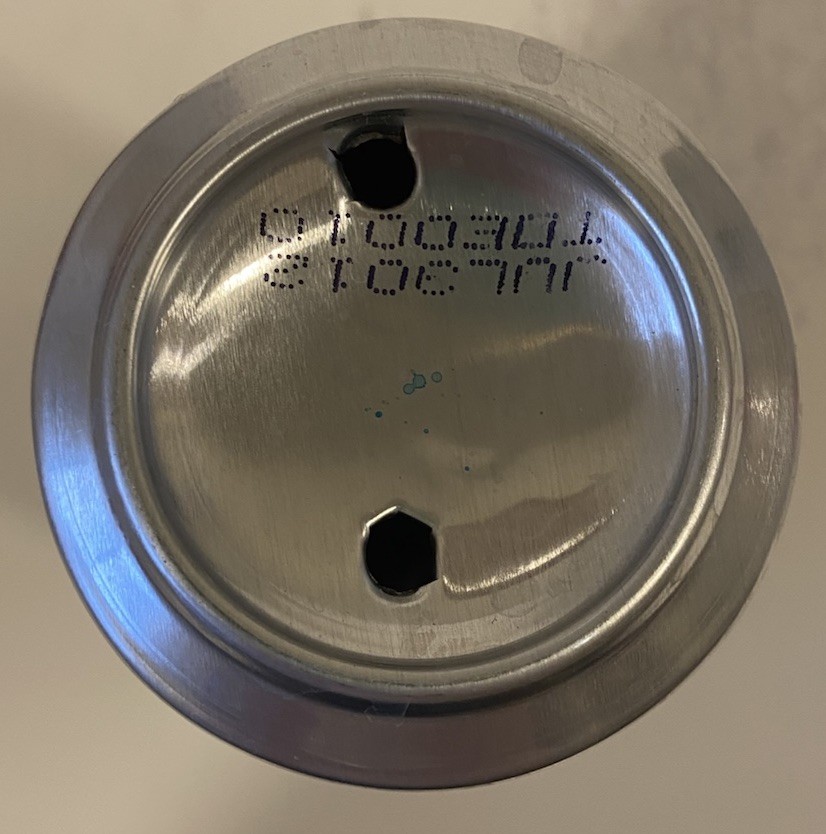 12 oz. WHITE COKE CAN ( POLAR BEARS ) EMPTY BOTTOM OPENED