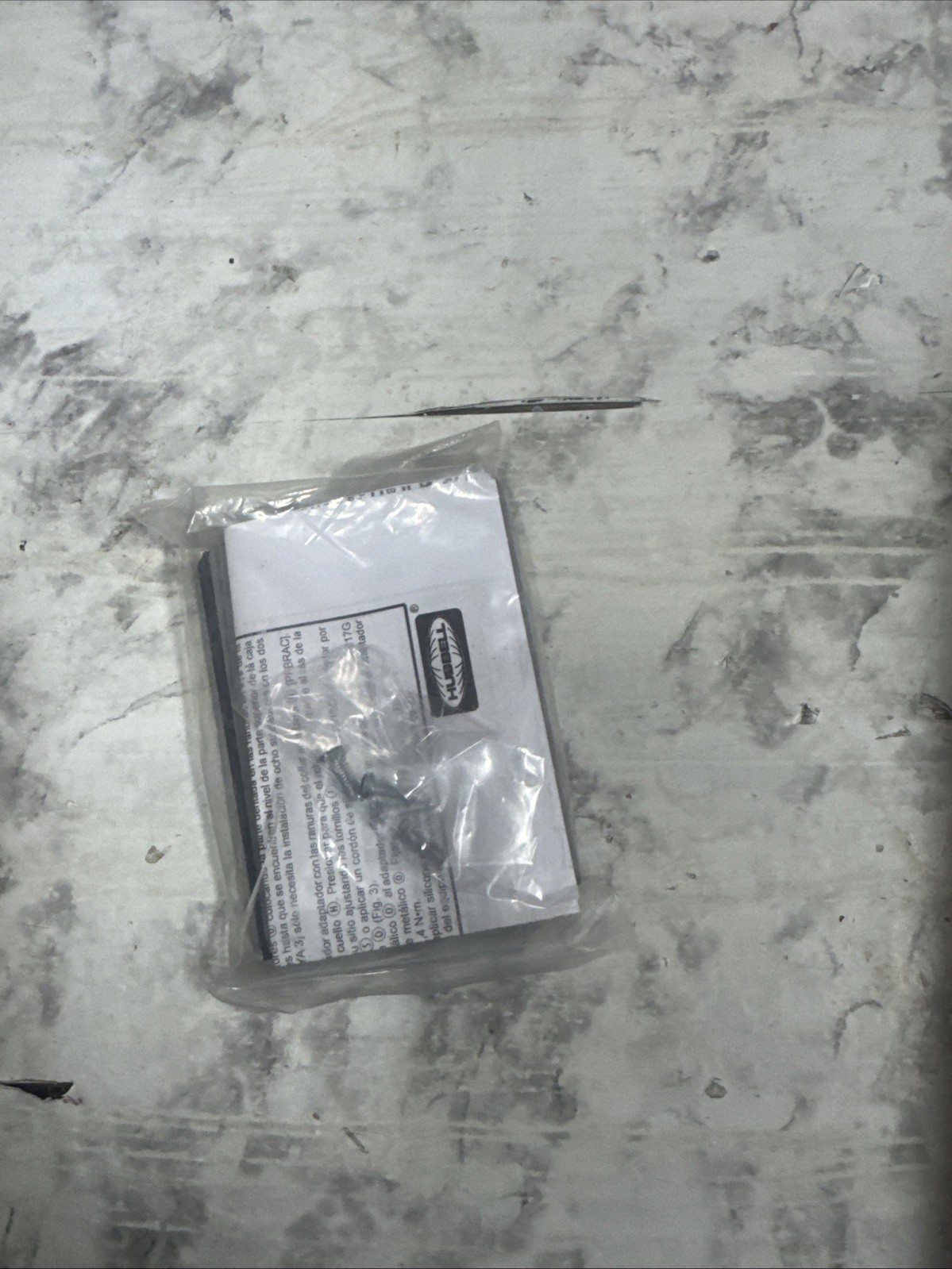 Hubbell PFBR826BLA Plastic Black Rectangular Floor Plate