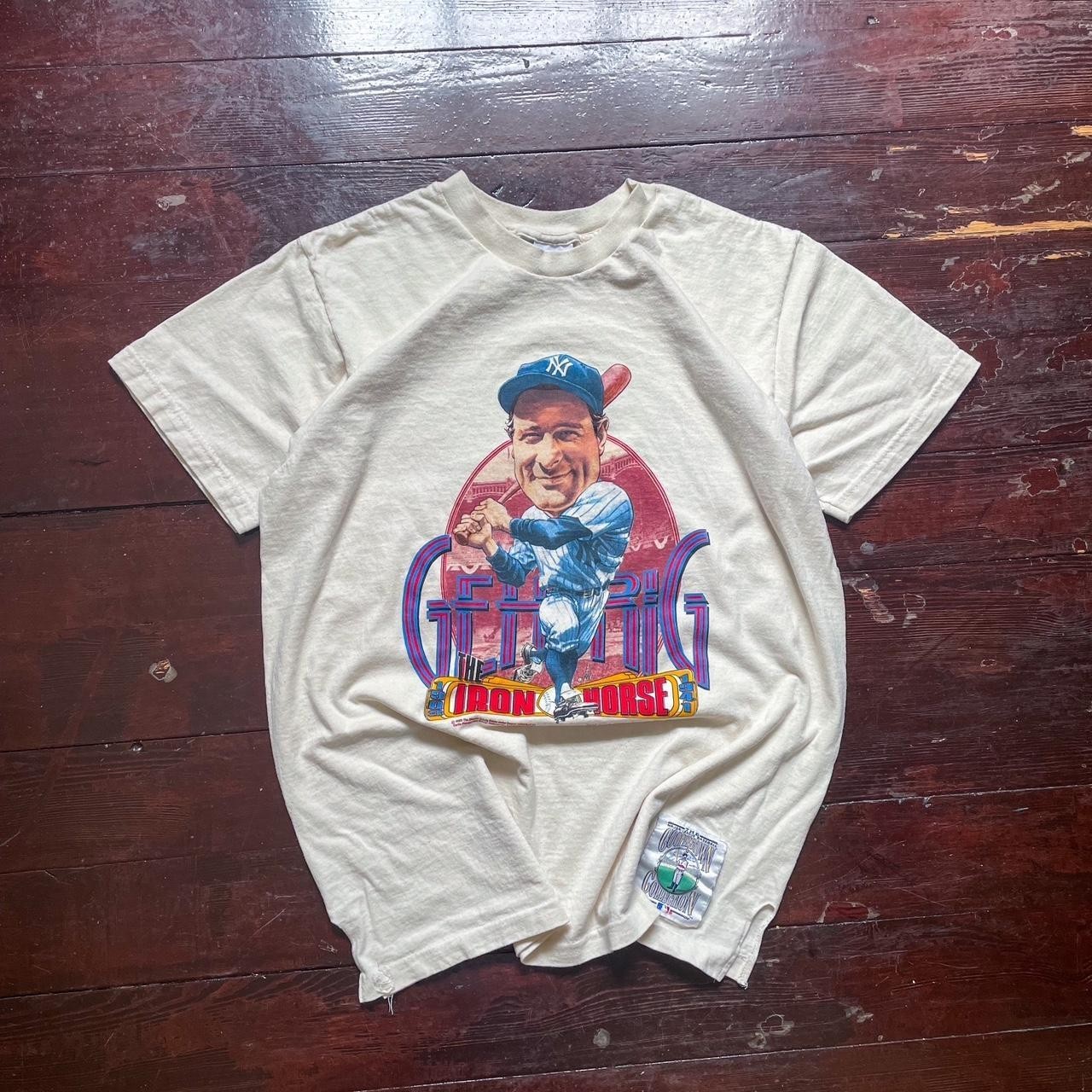 Lou Gehrig Caricature baseball white color shirt VK01701