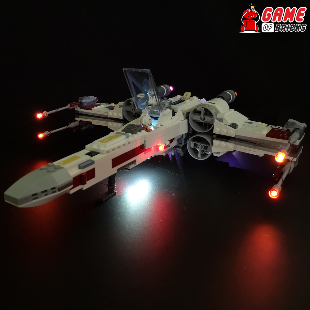 LED Light Kit for X-Wing Starfighter - Compatible with LEGO® 75218 Set