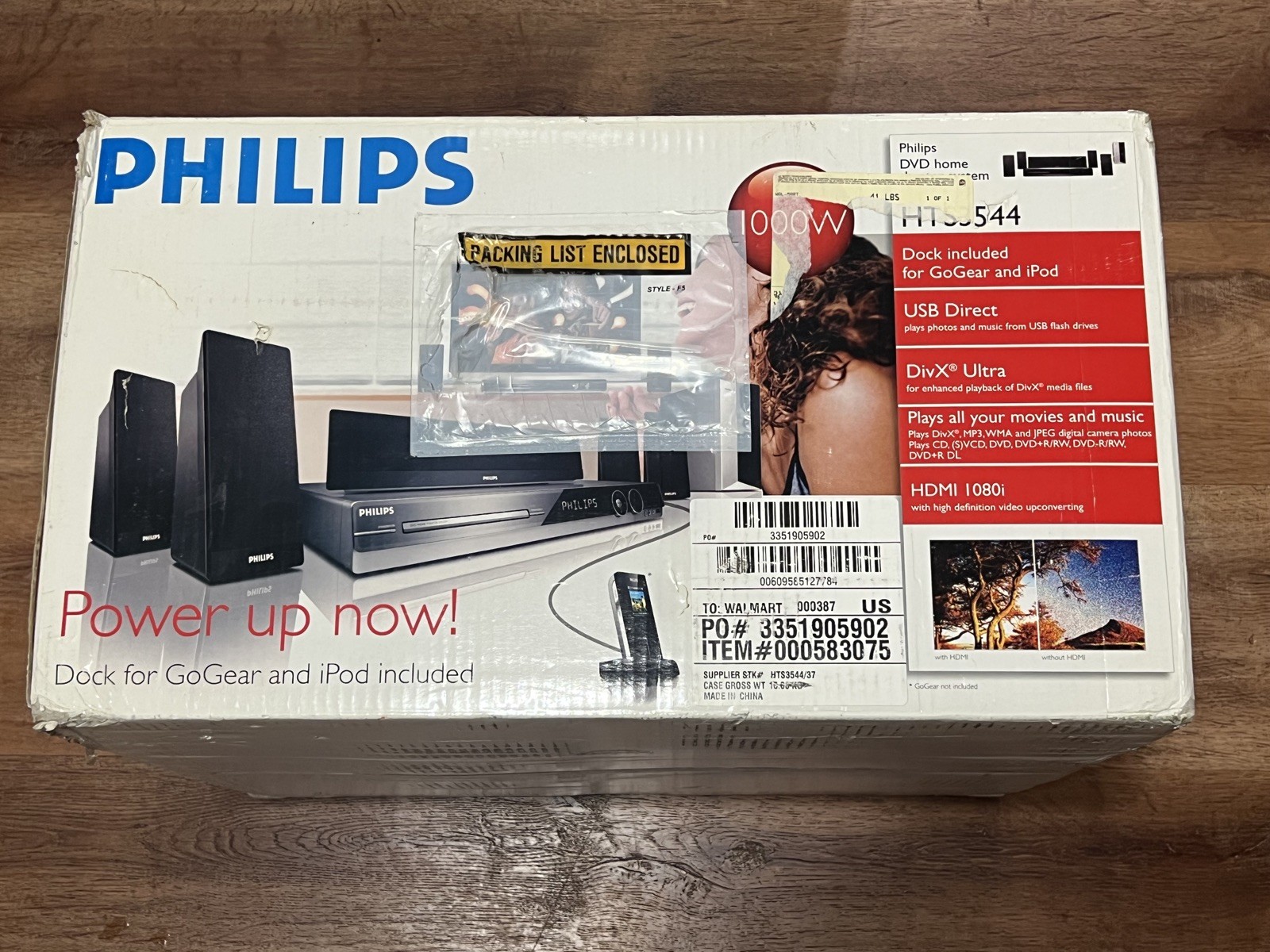 Philips HTS3544 5.1 Channel 1000W Home Theater System *NEW*