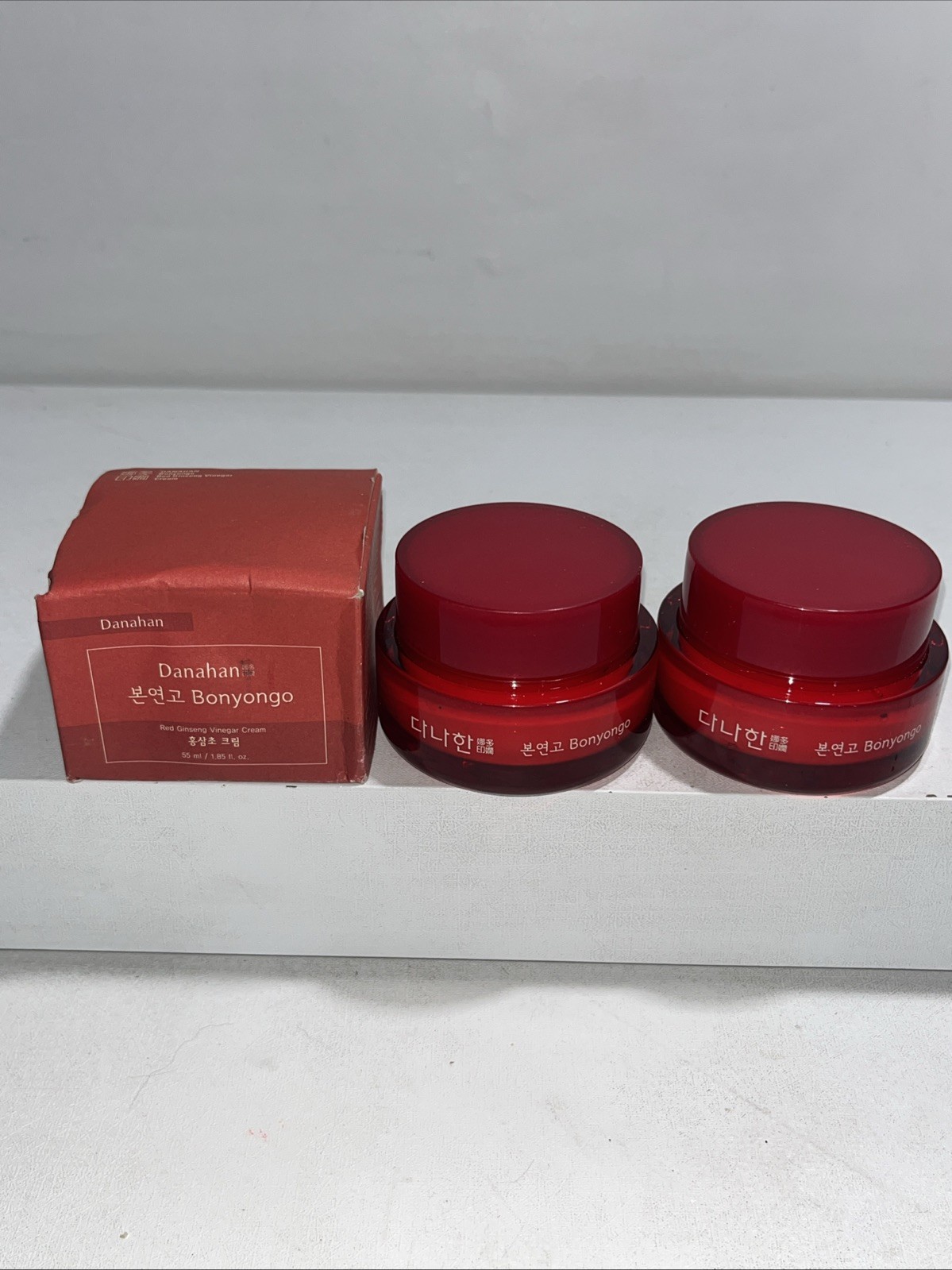3 New Bonyongo Red Ginseng Vinegar Cream, K-Beauty 2 Missing Box