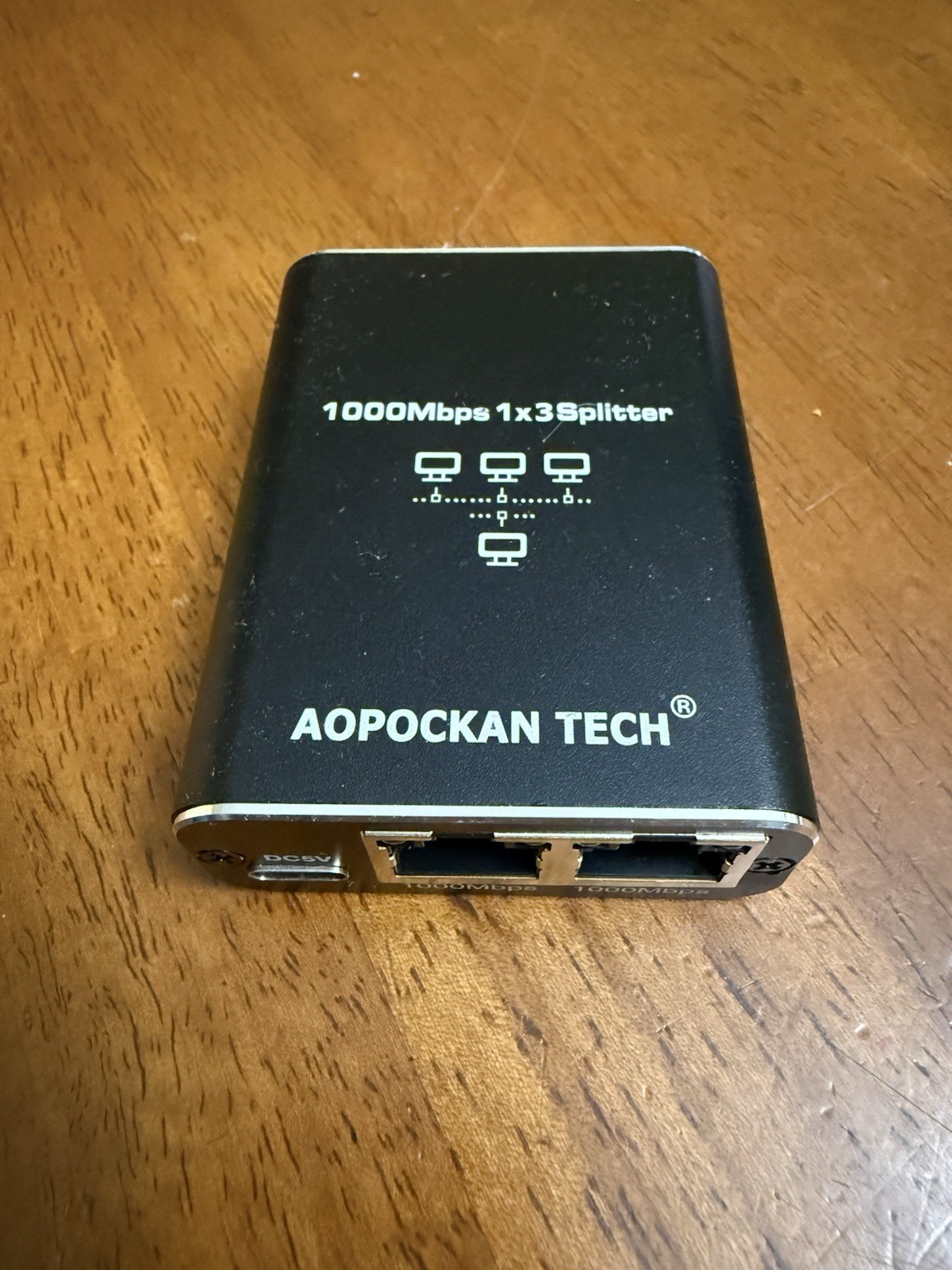 AOPOCKAN TECH Ethernet Splitter 1 to 3, 1000Mbps High Speed Network Splitter