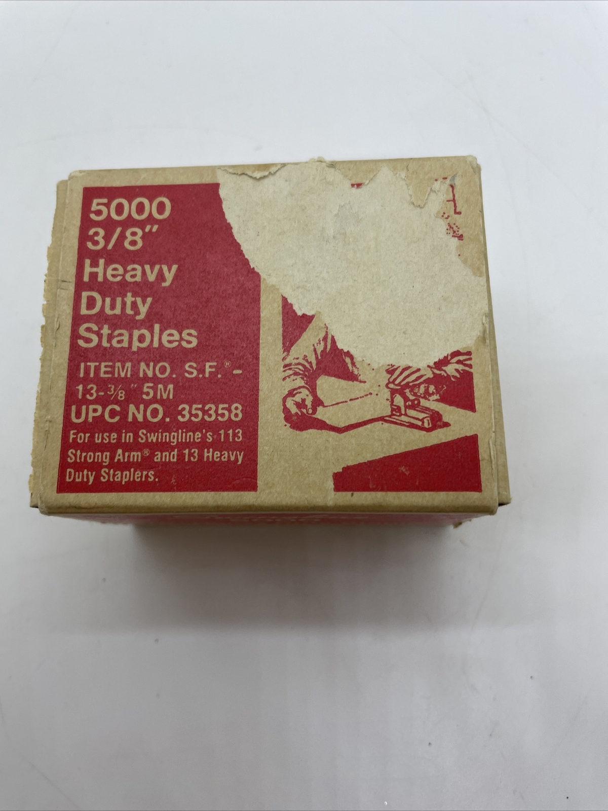 Swingline No. S.F. 13- 3/8” Vintage Heavy Duty Staples Box 5000 USA Made 35358