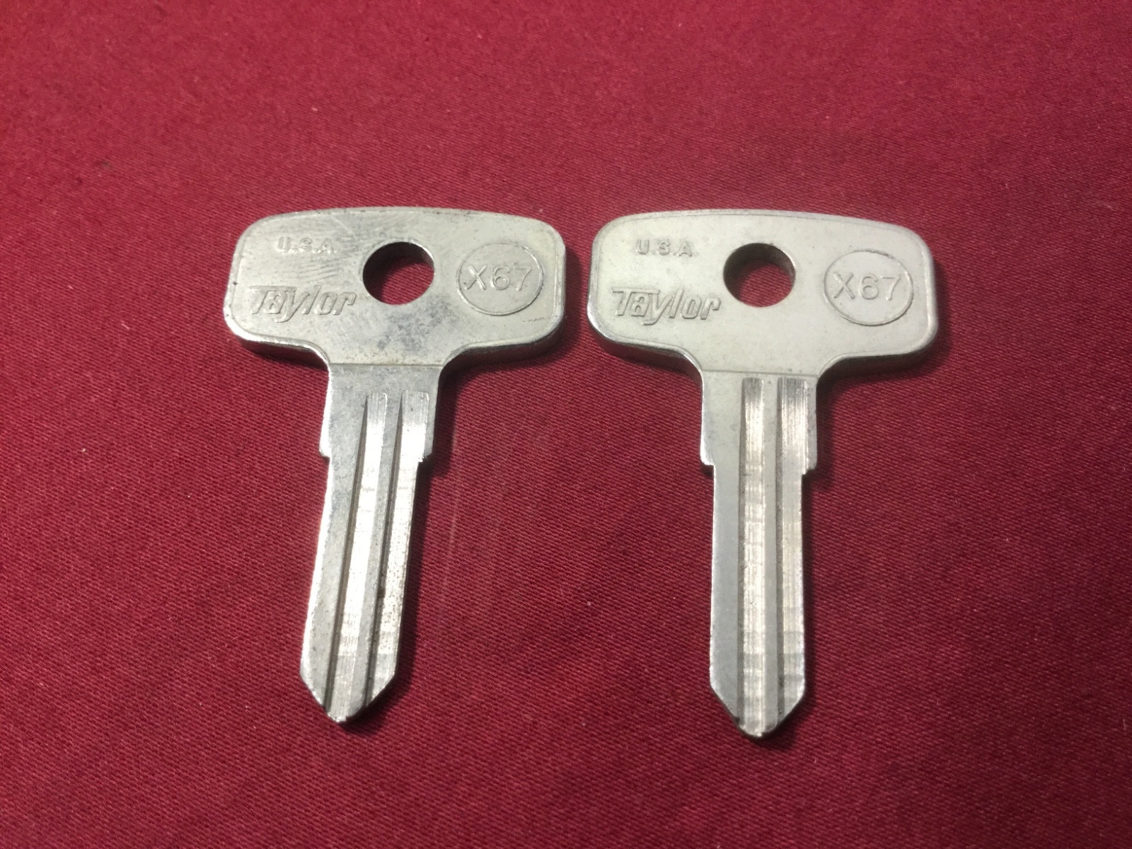 Yamaha X67 Motorcycle Key Blanks by Taylor, Set of 2 - Locksmith