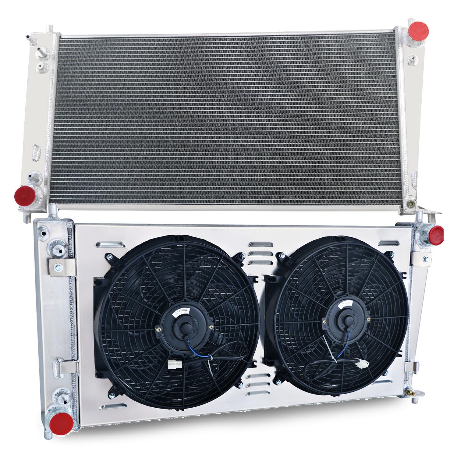 Aluminum Radiator 1999-2009 F150 F250 F350 4.2L 4.6L 5.4L V8 with Fan Kit