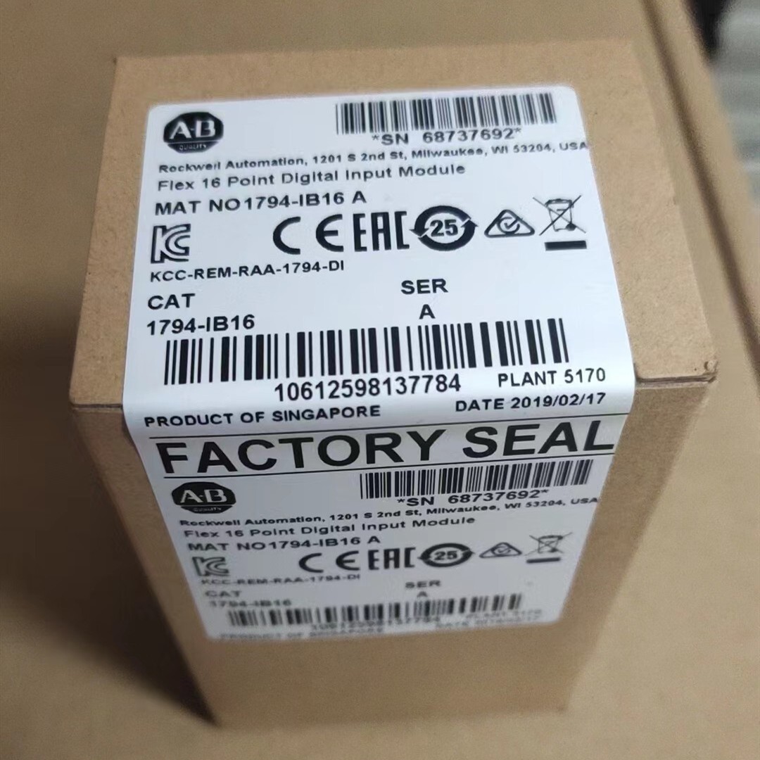 AB 1794-IB16 A Flex 16 Point I/O Input Module New Sealed IN TX