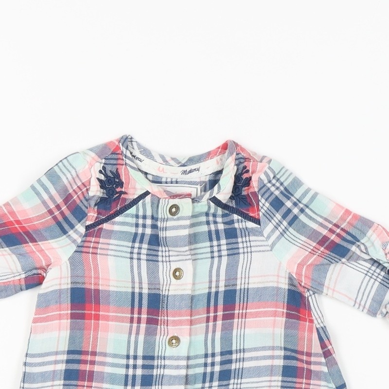 Marhmellow Multicoloured Plaid Button-Up for Babies