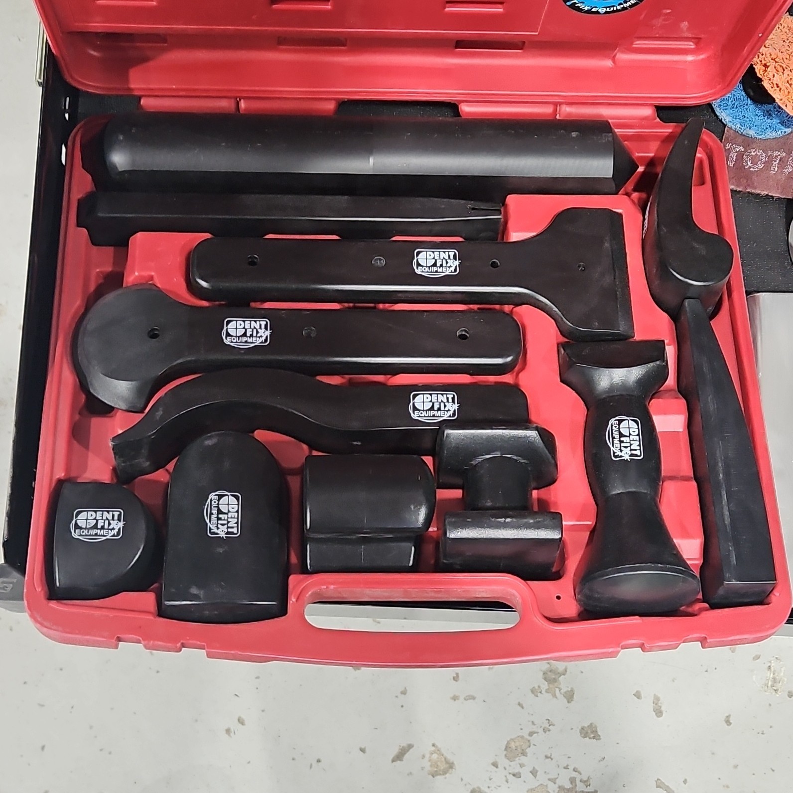Dent Fix DF-AB712 Professional 12pc Body Shop Dolly Set POM Nylon Kit