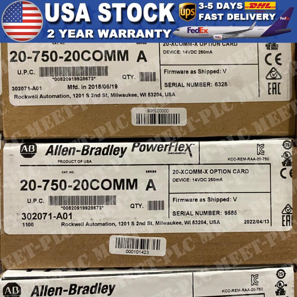 New AB 20-750-20COMM PowerFlex Inverter Communication Card US Free Tax