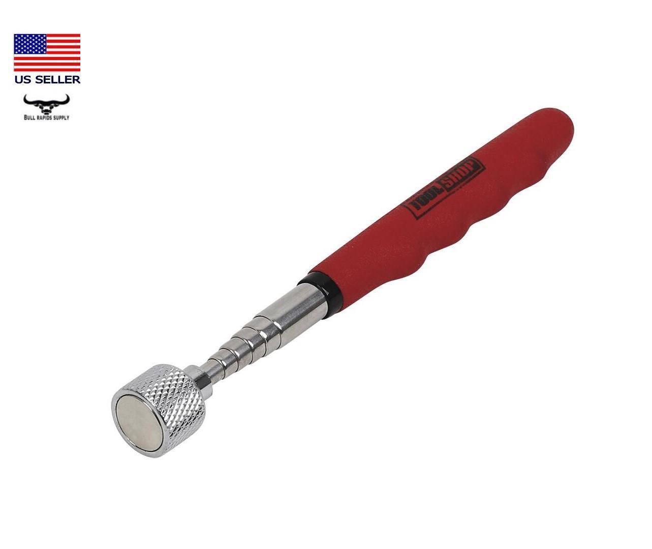 Magnetic Tip 30" Extendable Telescoping Pickup Retrieval Tool 15 lb Capacity