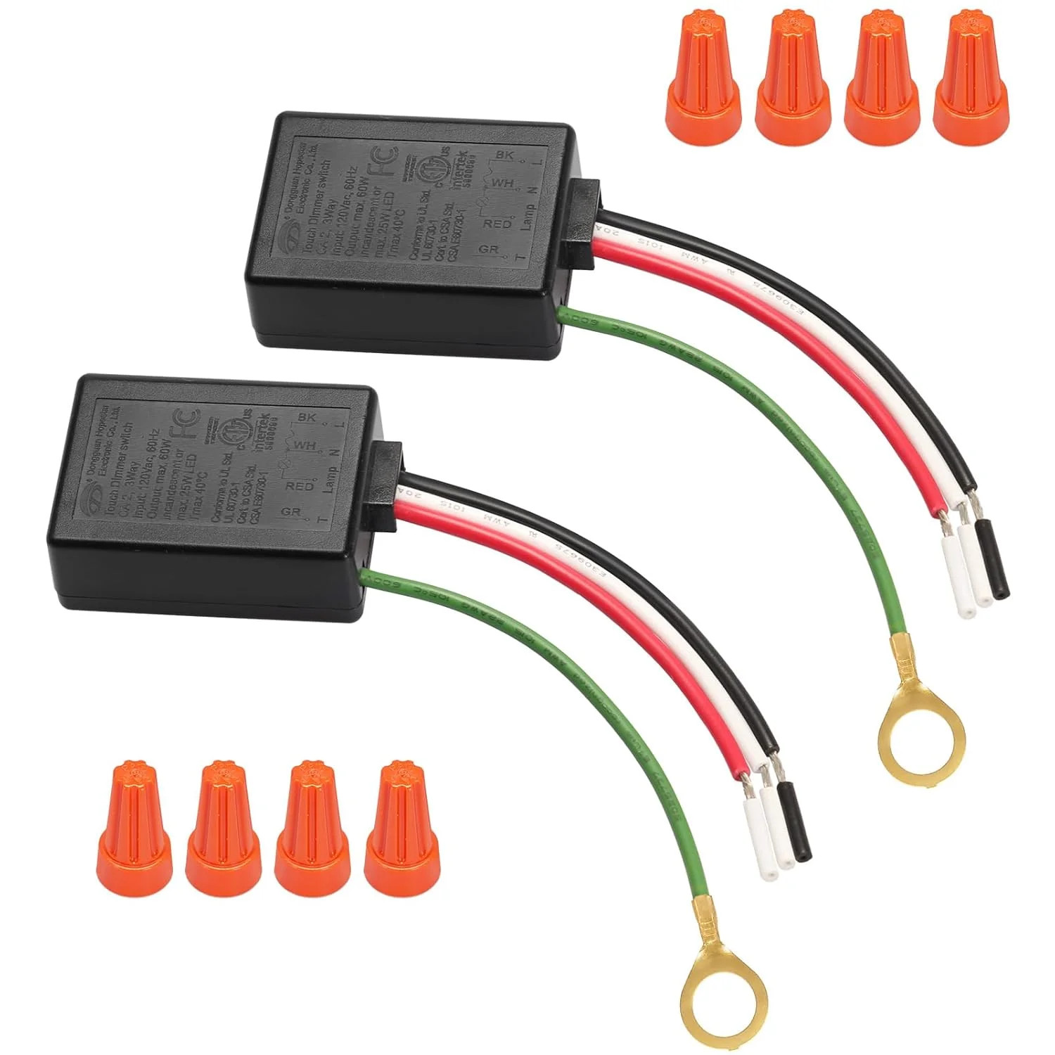 Touch Dimmer Switch 2 Pack, 3 Way Touch Control Modules, Replacement Sensor with