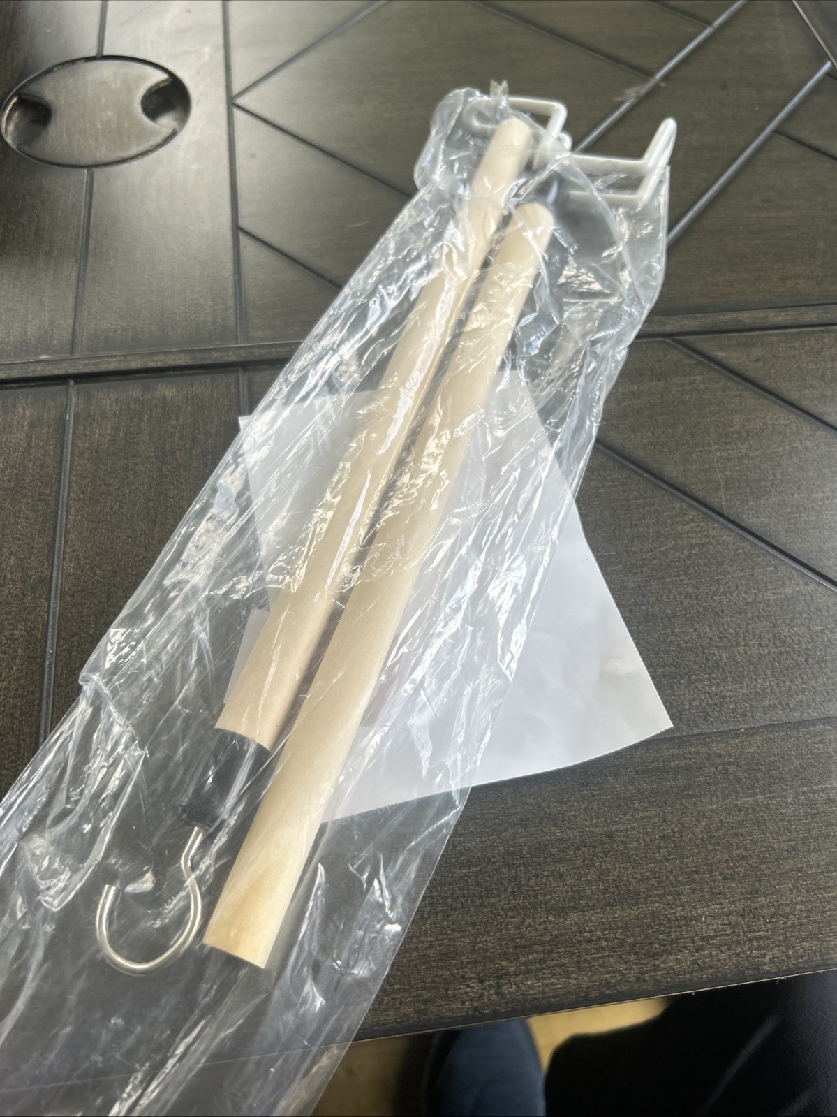 Nourislif new 27 inch long dressing stick with dressing, hook, and socks removal
