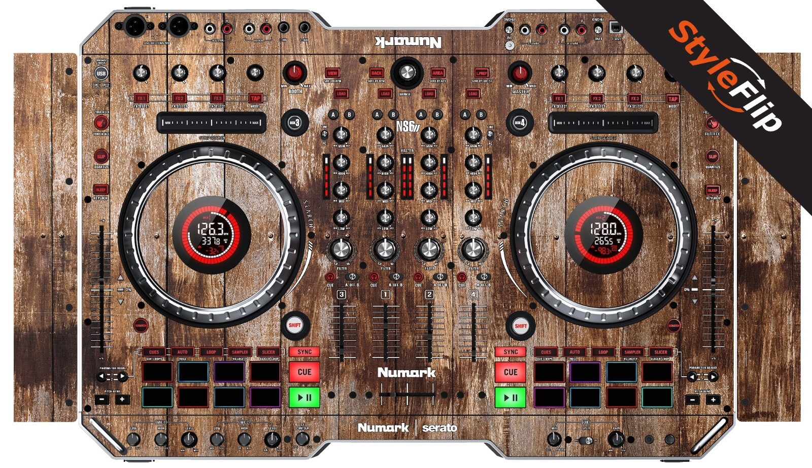 Numark NS62 Skin | Wood 1 | Protective Decal | StyleFlip Skins