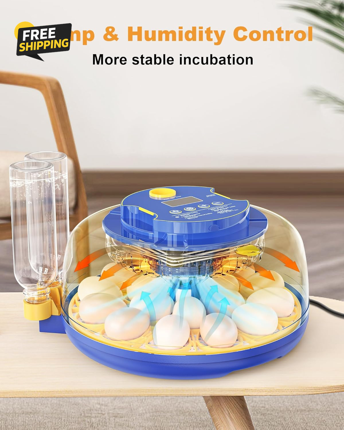 18 Chicken Egg Incubators for Hatching Eggs: Egg Incubator with Automatic Egg