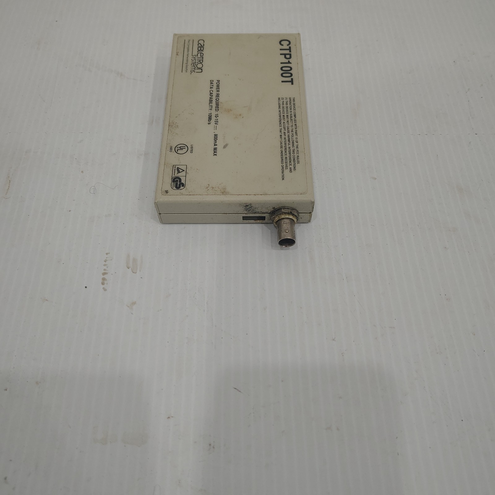 Cabletron Systems CTP100T 10BASE-2 to 10BASE-T Adapter with LANVIEW