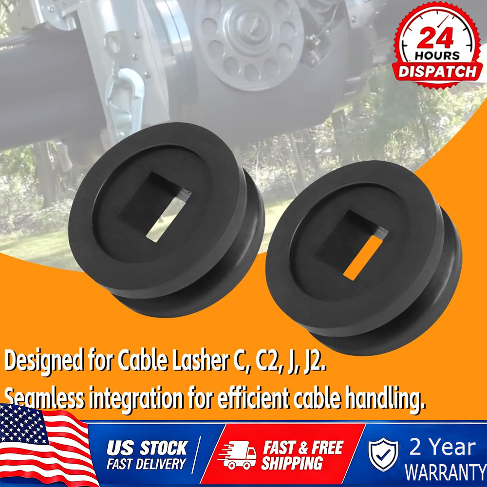 2X Cable Lasher Stand Drive Wheel Kit J & C Fits Cable Lasher C, C2, J and J2 US