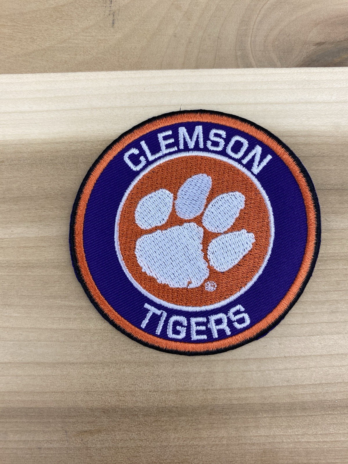 Clemson Tigers 3" Iron On Embroidered Patch ~FREE Tracking!