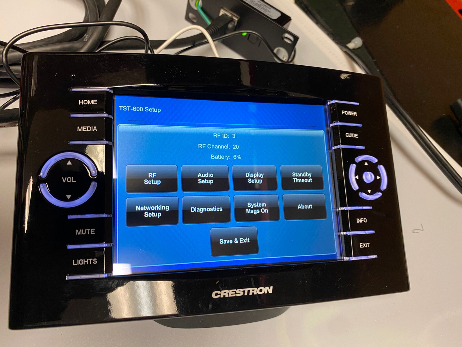 New OPEN BOX Crestron TST-600-B-S 5.7" Wireless Touch Screen Display