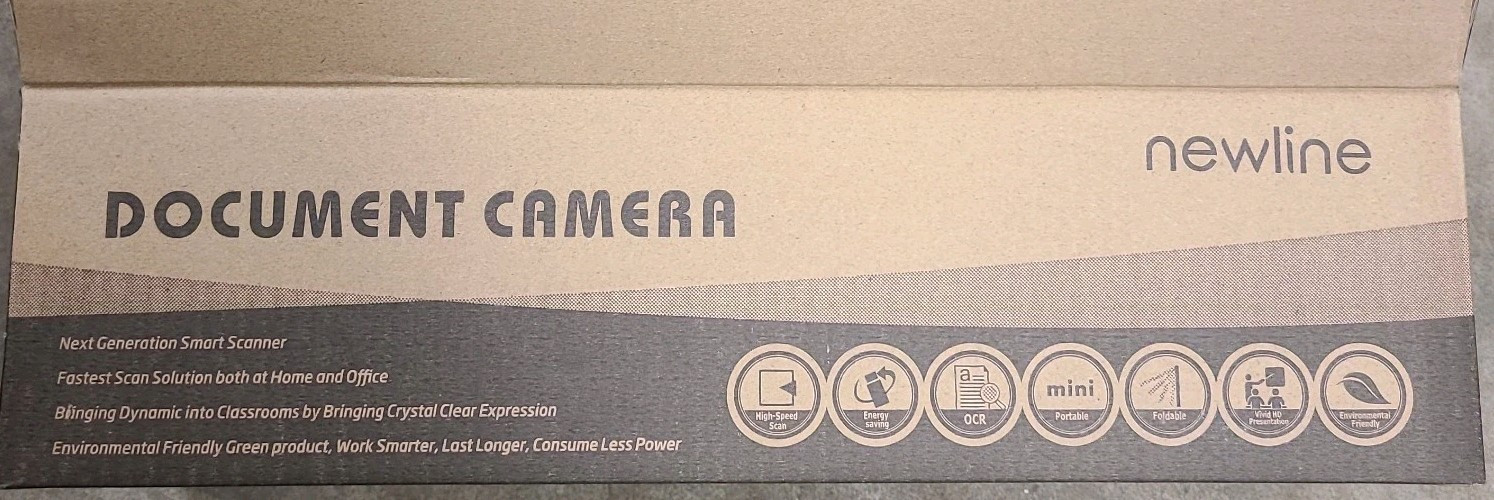 Newline Document Camera . Box only opened for photos.