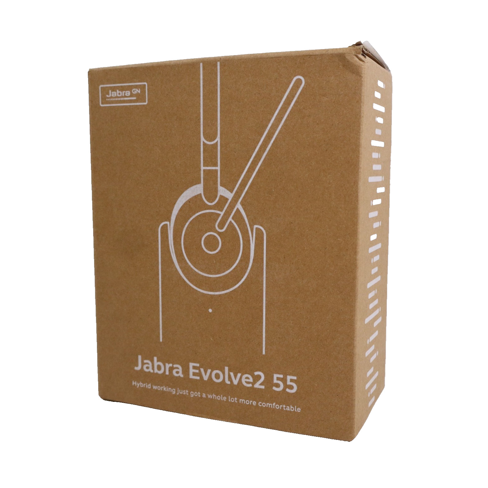 Jabra Evolve2 55 Stereo Wireless Headset w/ Charging Stand AirComfort Technology