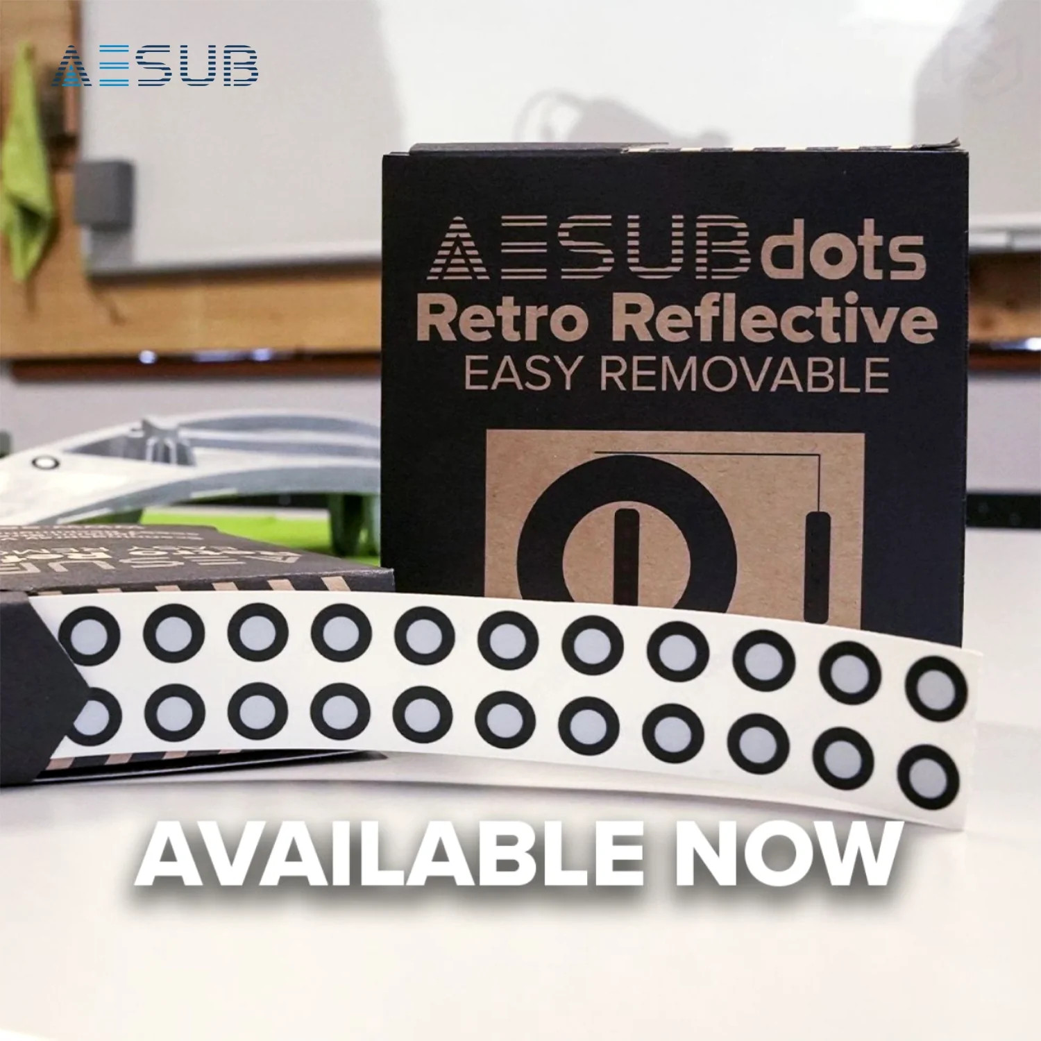 AESUBdots Retro-Reflective EASY REMOVABLE (Size: 3mm)
