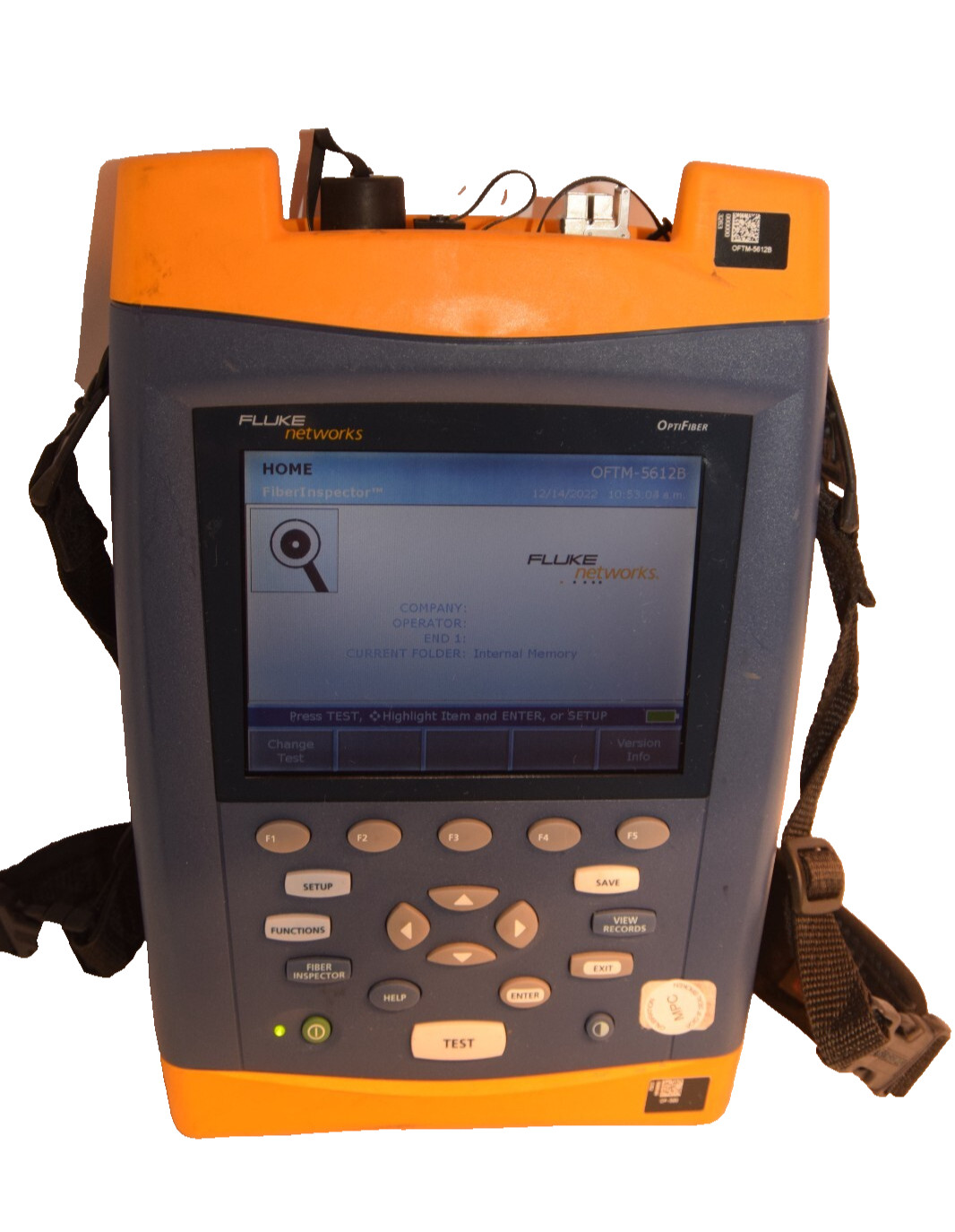 Fluke OF-500 OptiFiber OTDR Optical Fiber Analyzer OFTM-5612B MM Module *AS IS*