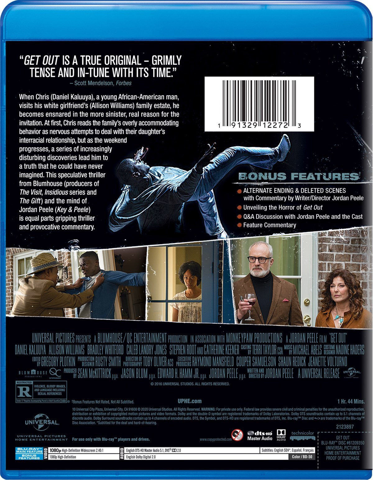 Get Out Blu-ray Allison Williams NEW