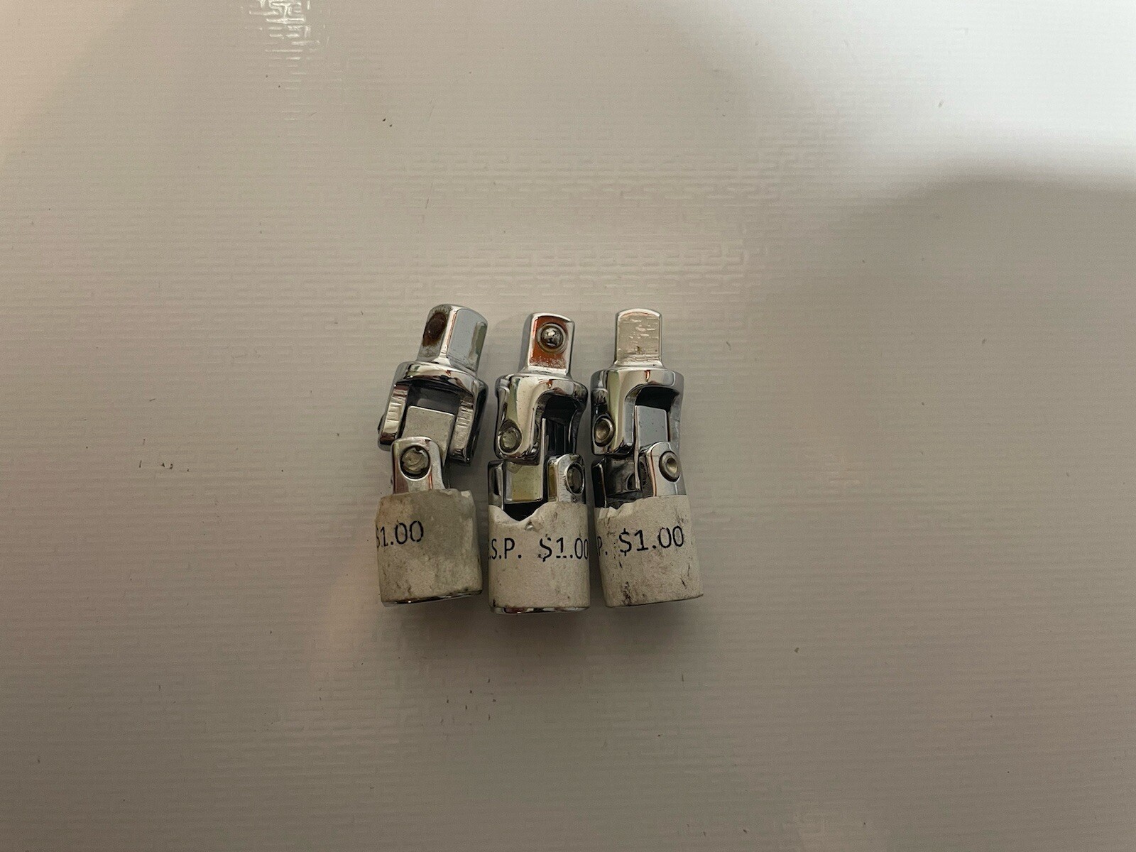 Set Of 3 Wright 1/4 Drive Universal Swivel Adapter USA