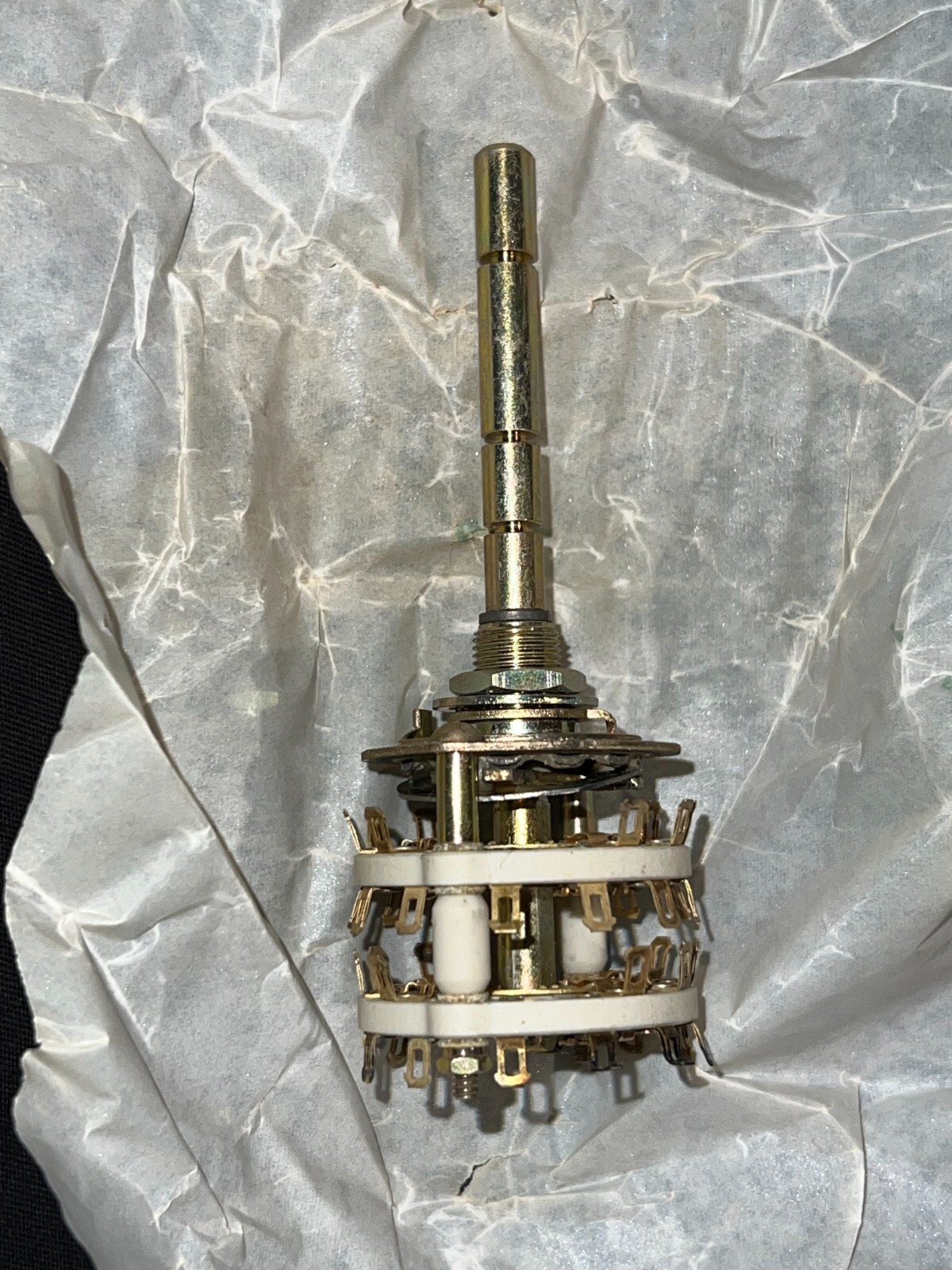 OAK 399-710-JC Shorting 5 Pole 2 Section Rotary 2-3 Position Switch NOS