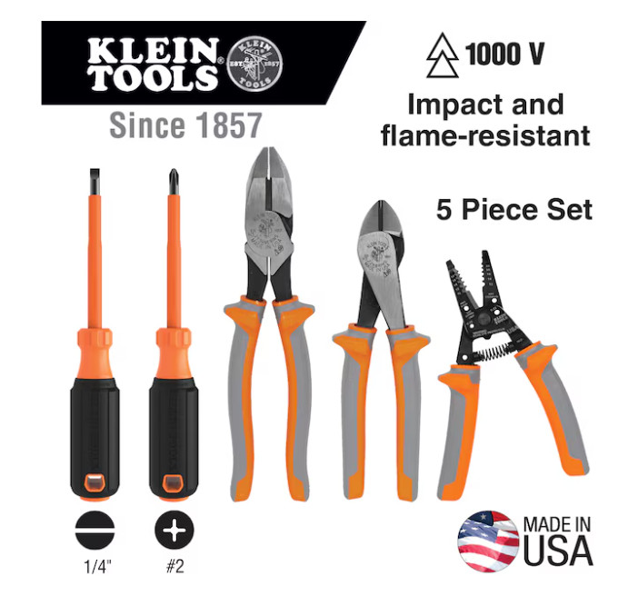 Klein Tools 1000V Insulated Tool Set, 5-Piece