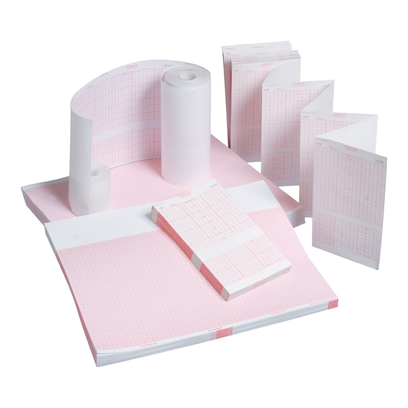 Schiller 2.157050 ECG EKG Recording Thermal Paper for AT102 , CS-200 RED, Z-Fold