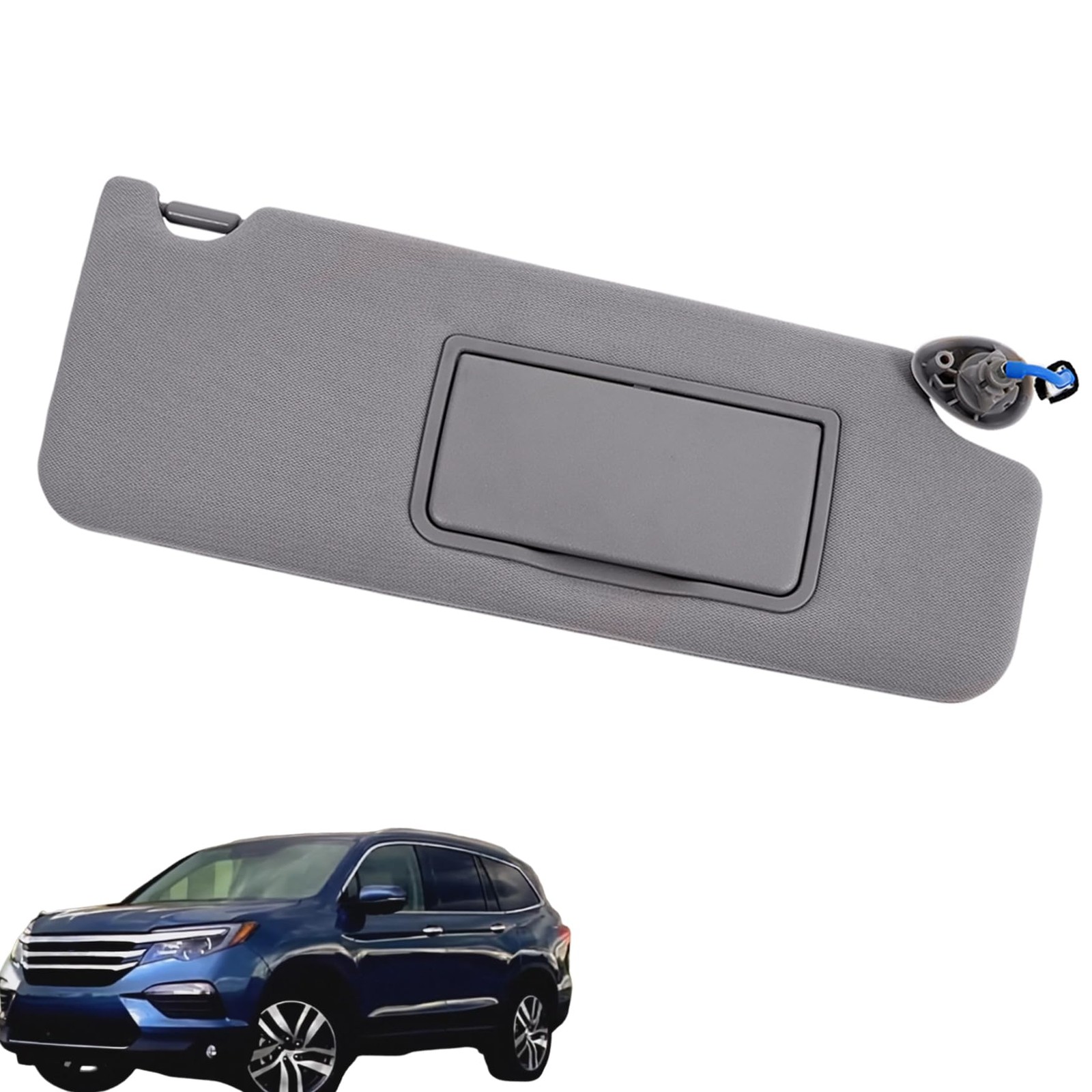 Passenger Side Sun Visor Mirror Light Gray for Pilot 2017-2021 83230-TG7-A12ZB